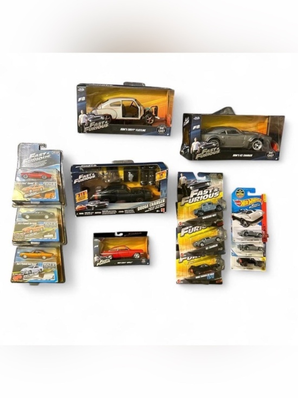 Fast & Furious Die Cast Lot 13 Cars Jada Mattel Hot Wheels 1/24 +more